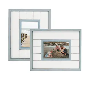 AHOME Wholesale Wall Mounting 6X4 Coastal Wooden Photo Picture Frame