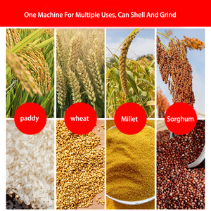 Mini Rice Mill + hạt mài + đôi rung sàng Ngô Paddy lúa mì kê cánh quạt bột gạo Mill nhà máy xay xát máy móc - Product Image 4