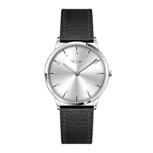 Montre à quartz pour homme, style minimaliste et professionnel, avec design ultra-fin à deux aiguilles et bracelet en cuir résistant à l'eau. - Product Image 2