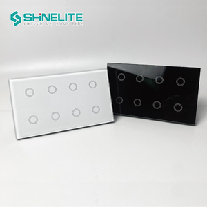Interruptor de pared WIFI inteligente de alta calidad del Reino Unido, interruptor inteligente WIFI de 8 canales, interruptor largo con <span class=keywords><strong>chip</strong></span> Tuya - Product Image 1