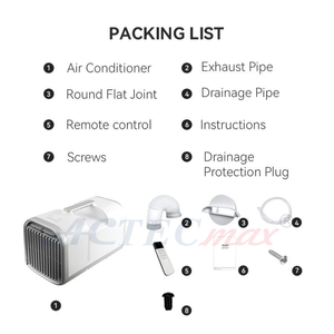 Climatiseur portable électrique 12V 24V 110V 220V 4500BTU R134a avec télécommande pour véhicule, <span class=keywords><strong>camping</strong></span>-car, caravane, tente de <span class=keywords><strong>camping</strong></span> - Product Image 1