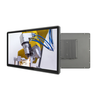 PC industriel à écran tactile résistif/capacitif de 21,5 pouces avec processeur I5 8279U, support mural, compatible Windows/Linux, 16/32 Go de RAM