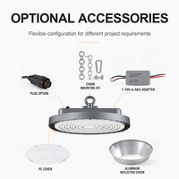 Luminaire d'atelier intelligent professionnel MIC 150W 200W pour ligne d'assemblage robotisée, lampe industrielle haute luminosité sans scintillement ETL