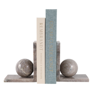 Fermalibri in Marmo con Design a Sfera Scultorea, Eleganti Accessori per Scrivania, Ufficio, Casa e Biblioteca - Product Image 2