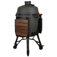 Barbecue au charbon de bois en céramique Kamado multifonction haut de gamme AUPLEX de 22 pouces (56 cm) pour la cour et le camping