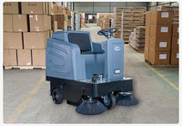 Machine électrique de nettoyage des rues KUER-1250 de vente directe de fabrication équipée d'une boîte à poussière de grande capacité de 70L