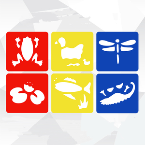 Toptan özel renkli boş görüntü çizim dekorasyon şablonlar için duvar tablosu plastik çizim kalıpları oyuncak çocuklar için - Product Image 4