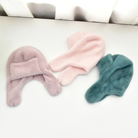 Gorro Ushanka de Felpa Cálido y Acogedor de Invierno, Estilo Ruso, Personalizado de Fábrica, con Orejeras, Protección Contra el Viento, para Esquí y Ciclismo