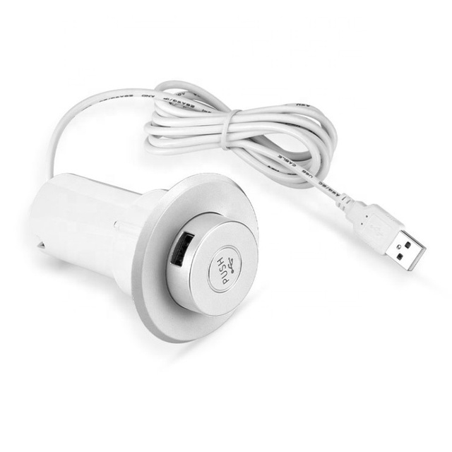 2020 NEW ARRIVAL Hotel Office Meeting Room Hidden Desktop USB Charger Embedded Table Charger Pop up Sofa Socket 3USB Charger