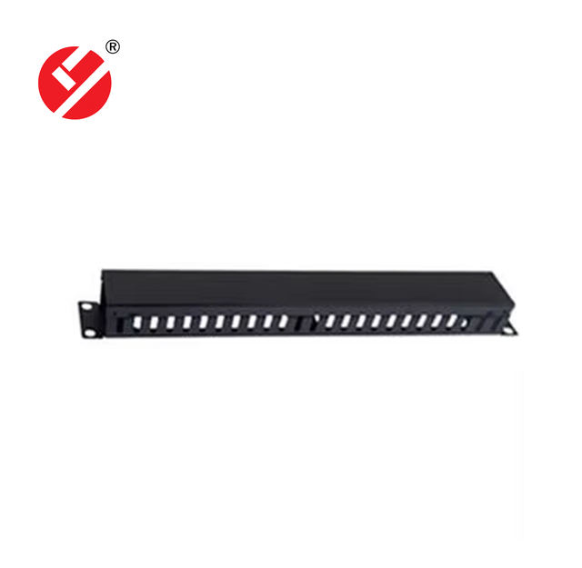LIYUAN LY-CM-06 19 1U Network Cabinet 24 Larger Slots Cable Manager Metal Cover Horizontal Rack Mount Cable Telecommunications