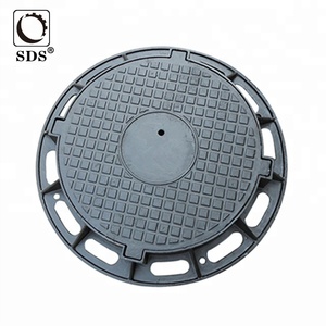 Tubo di scarico/drenaggio in ghisa sferoidale rotondo/quadrato personalizzato, certificato EN124, con rivestimento in bitume/resina epossidica, impermeabile, sigillato in gomma e bloccabile - Product Image 2
