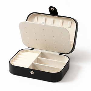 Scatola portagioie portatile elegante di lusso-organizzatore da viaggio (ordini all'ingrosso personalizzati) - Product Image 6
