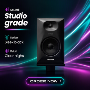 Moniteur de studio alimenté Midiplus MS6 V2 6 pouces, <span class=keywords><strong>enceinte</strong></span> de référence active professionnelle avec woofer en fibre de carbone et stéréo sans fil TWS - Product Image 5