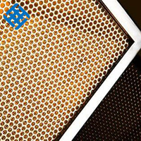 Panneaux de plafond en treillis métallique perforé avec grilles Maille métallique décorative pour décoration de plafond