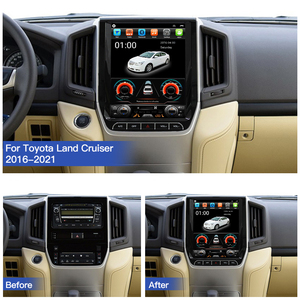 HFMidia Autoradio 12,1 pouces avec écran vertical, unité multimédia vidéo pour Toyota Land Cruiser 2016-2021, CarPlay sans fil - Product Image 5