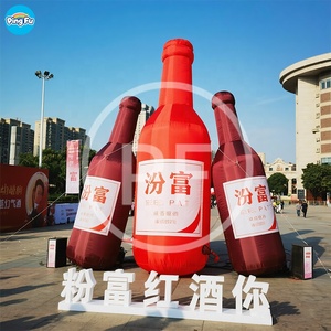 Bouteille de vin rouge gonflable géante Modèle de bouteille de <span class=keywords><strong>liqueur</strong></span> avec lettre logo imprimé Ballon gonflable de bouteille de bière à vendre - Product Image 6