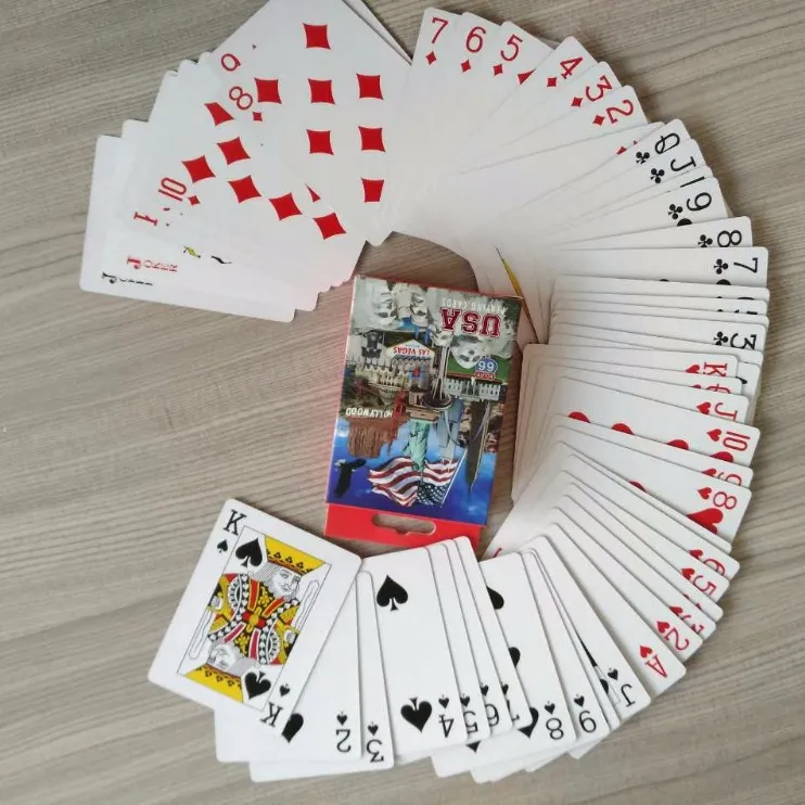 Poker Deck Adulto Carte Da Gioco in Massa di Carta Stampata 1000 Ponti per Carte di Carta e 1000 per Carte di Plastica CMYK colore e PMS