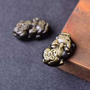 Gros Quartz Naturel Gravé <span class=keywords><strong>Pixiu</strong></span> Pendentifs <span class=keywords><strong>Obsidienne</strong></span> Cristal <span class=keywords><strong>Pixiu</strong></span> Pendentif - Product Image 3