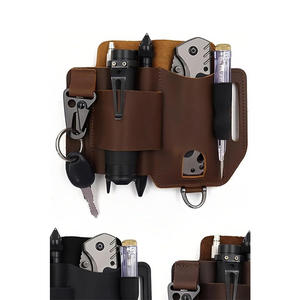 Funda de cuero premium para multiherramienta, organizador de cinturón EDC para trabajo y uso diario, funda de cuero para hombre, organizador de bolsillo EDC - Product Image 2