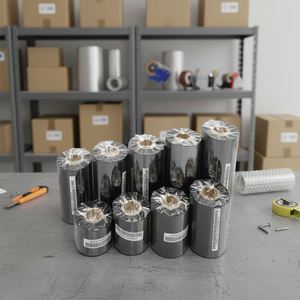 Ruban thermique <span class=keywords><strong>de</strong></span> transfert <span class=keywords><strong>de</strong></span> codes-barres <span class=keywords><strong>de</strong></span> qualité supérieure, carbone, 90 mm x 300 m, à base <span class=keywords><strong>de</strong></span> <span class=keywords><strong>cire</strong></span> et <span class=keywords><strong>de</strong></span> résine, pour imprimantes d'étiquettes HP/Oki, largeur 24 mm - Product Image 5