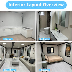 Maison Conteneur de Luxe Extensible 2 Chambres, Expédition Conteneurs 20ft 30ft 40ft, Maisons Préfabriquées - Product Image 2