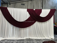 Rideau de fond en soie de lait extensible 10x10 pieds personnalisé pour décorations de mariage