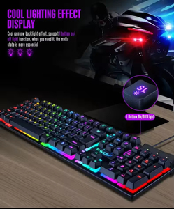 OEM Wired Gaming Keyboard <b>Mouse</b> Set 104 Keys ISO Layout Spanish Russian Arabic Backlight T20 Made in Guangdong China - Product Image 4