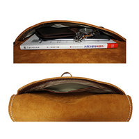 Pochette pour ordinateur portable personnalisée en cuir véritable de vache en cuir véritable sac de classement en cuir véritable pour hommes