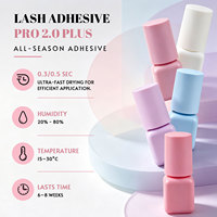 Colle liquide pour extensions de cils toutes saisons, séchage rapide 0,5s, haute humidité, marque privée, tenue 6-8 semaines, 20-80% HR, 15-30°C, vente en gros