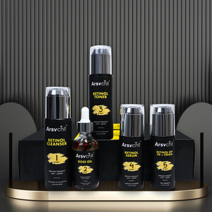 Kit de soins pour la peau pour hommes, huile naturelle Oem, produits de <span class=keywords><strong>soin</strong></span> du <span class=keywords><strong>visage</strong></span>, nettoyant, hydratant, Anti-âge, organique, 20 pièces - Product Image 2