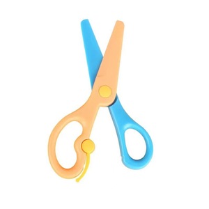 Childrens Plastic Scissors Straight Blade 60mm Round Tip Safe For <b>Kids</b> Craft Paper Cutting - Product Image 5