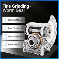 Kit Reducer Gear Worm NMRV RV 30 40 50 63 75 90 110 130 Pemasangan Vertikal Dapat Disesuaikan