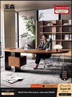 LBZ-130X Bureau d'ordinateur en bois massif avec chaise et tiroirs de rangement, sans assemblage, sans formaldéhyde E0, moderne, luxueux, haut de gamme