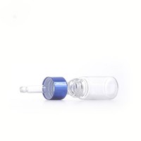 Grosir botol tetes kaca kecil Mini 1ml 2ml 3ml 5ml penguji botol kaca dapat digunakan kembali botol tabung kaca dengan penetes aluminium