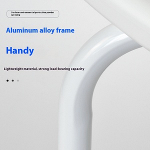 High Quality Comfortable Anti-Slip Aluminum <strong>Shower</strong> <strong>Chair</strong> for Elderly Modern Design DIN Standard Bath Stool for Bathroom - Product Image 4