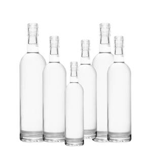 ขวดแก้วเปล่าแบบใหม่ขายส่ง ขนาด 375 มล. 500 มล. 750 มล. สำหรับบรรจุสุราแบบกำหนดเอง เช่น วอดก้า จิน วิสกี้ เตกีลา และสุราอื่นๆ - Product Image 3