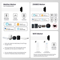 Alexa Zigbee madde elektrikli akıllı ev lüks dekorasyon uzaktan kumanda karartma pencere için motorlu stor Shades güneşlikler