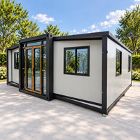 Maison préfabriquée moderne extensible sur mesure, maison modulaire en conteneur de 20 pieds, mini-maison préfabriquée, villa mobile