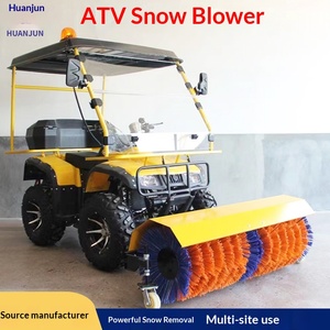 Four-<b>Wheel</b> Beach Snow Car Snow Shovel Snow Multi-Functional Road Rolling <b>Brush</b> Snow - Product Image 2