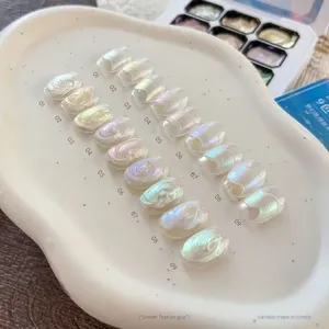 Nuevo Gel para Uñas 2026 de 9 Tonos, Gel Sólido con Textura de Sirena y Efecto Aurora, Gel de Alta Saturación para Pintar y Esculpir Uñas - Product Image 6