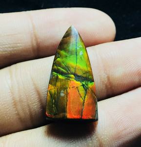 Cabochonsสามเหลี่ยมAmmoliteแคนาดาธรรมชาติอัญมณีหลวมจากอินเดีย - Product Image 2