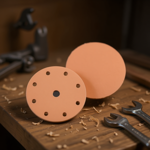 Disco de Lijado con Velcro Ttake, 6+1 Agujeros, Grano 400, Abrasivo de Corindón para Pulir Madera y Metal - Product Image 3