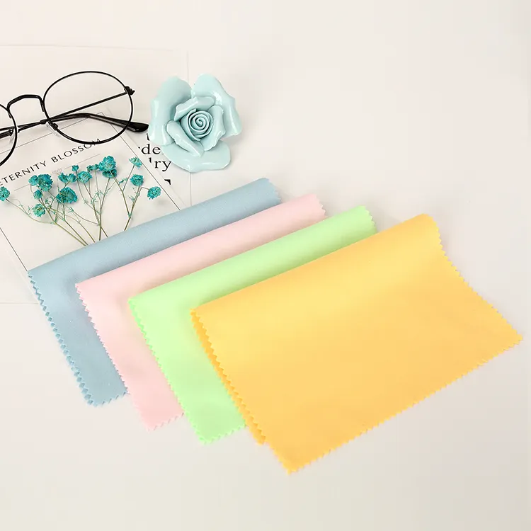 Logo personalizzato detergente per occhiali di alta qualità panno per la pulizia in microfibra occhiali da vista occhiali da sole panno per la pulizia stampato gioielli