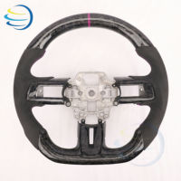 En stock pour Volkswagen VW up Amarok Transporter T-roc Beetle R Line Polo 6r Scirocco Jetta Volant en fibre de carbone forgée