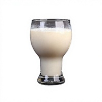 Verres à bière classiques en verre blanc de haute qualité, prêts à être expédiés en gros, pour lait et jus, personnalisables