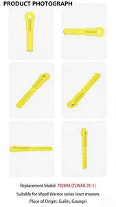 Lame de rechange TLWAR-01 70289A pour tondeuse à gazon sans fil hybride Weed Warrior PivoTrim Ugly Head Craftsman, ABS jaune - Product Image 6