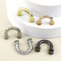 Aksesoris Tas Deepeel BD302, Gesper Pengatur Tali Webbing 17mm Warna Perak, Ring O, Bahan Alloy, Penghubung Tas Tangan