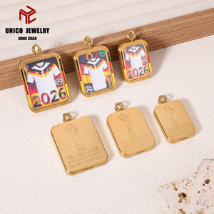 قلادة رجالية من الفولاذ المقاوم للصدأ لكأس العالم 2026 في ألمانيا - Product Image 2