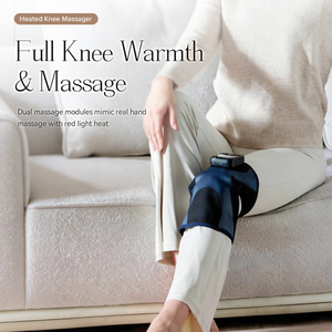 Rechargeable <b>Vibration</b> Knee Massager With Heating Leg Brace Wrap Massage for Knee Joint Pain Relief Massage pad - Product Image 3