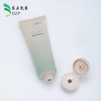 Tube cosmétique vide en PE de 40 mm avec bouchon à clapet, impression de logo personnalisée pour crème nettoyante, lavage du visage, vente en gros